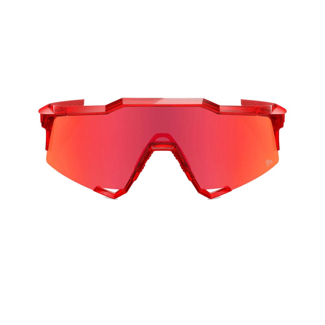 100percent 100percent-Speedcraft Gloss Translucent Red/Hiper Red Mirror lens