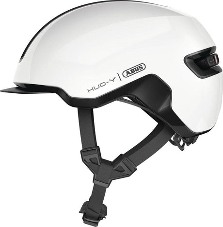 ABUSABUS-HUD-Y shiny white velo helm