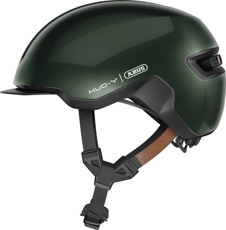 ABUSABUS-HUD-Y moss green velo helm